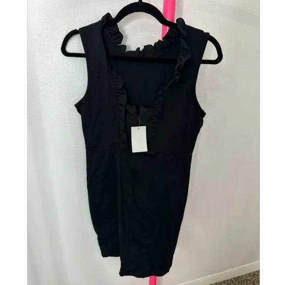 NORDSTROM RACK RUFFLE NECK DRESS- SIZE M - Picture 1 of 5